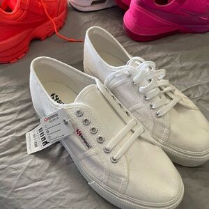 Superga Women's Classic White Sneakers